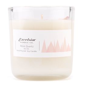 Rose Quartz Soy Candle (size: 8.5 oz. jar)