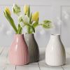 Vase Set of 3, Decorative Ceramic Vase, Vase for Decor Home Living Room Office Parties Wedding, 3.7" Wide 5.5" Tall